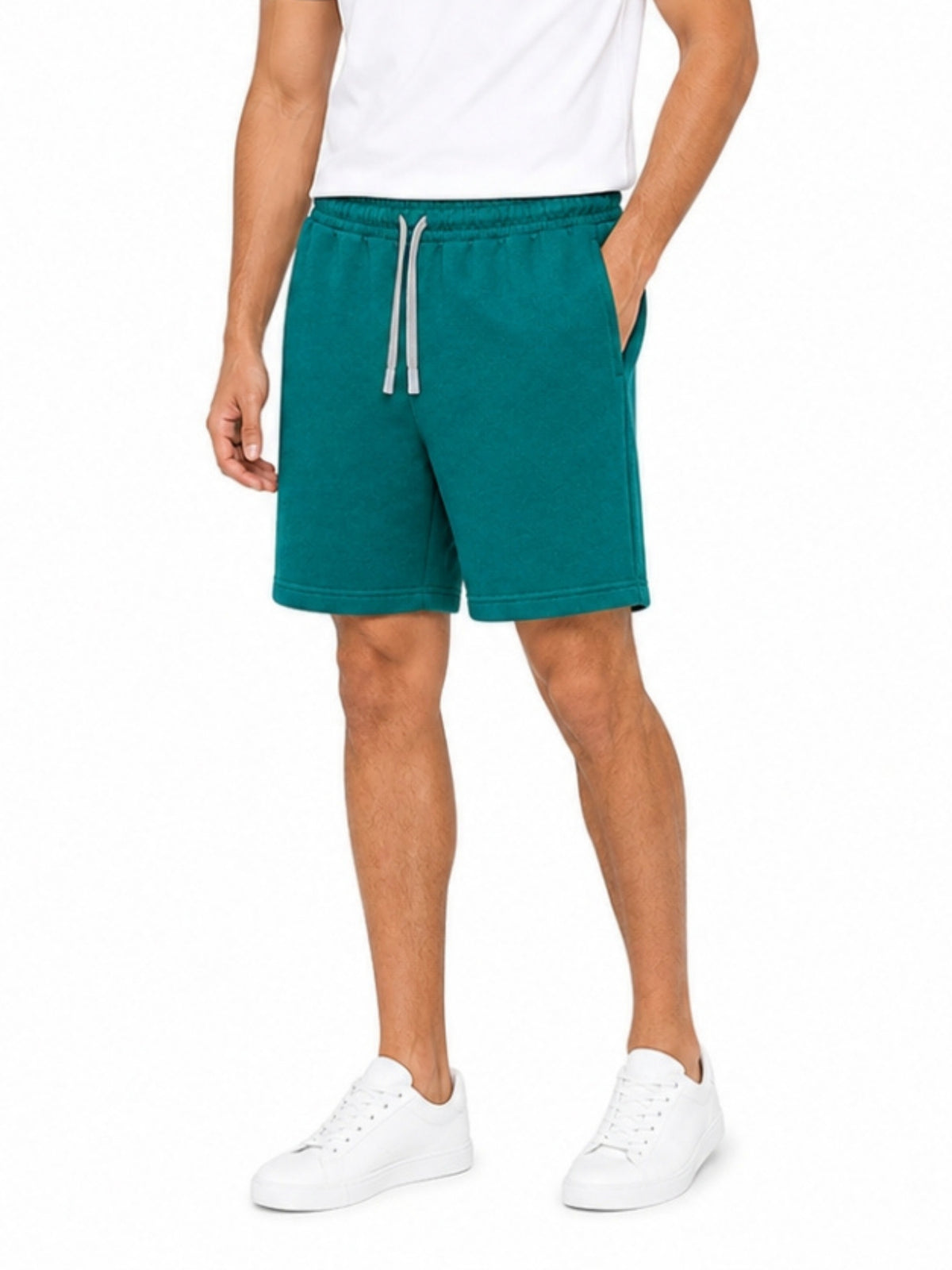 Men’s Classic Casual Two Quarter Shorts – Surfie Green