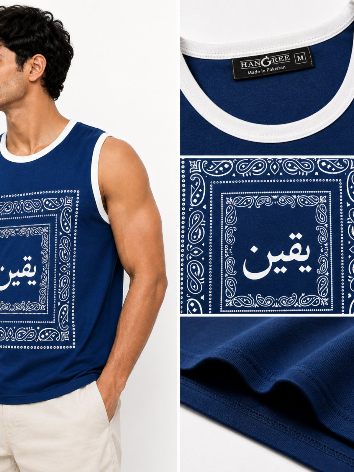 Men's Bandana Graphic Sleeveless Tank Top