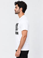ROL SIGNATURE PRINTED WHITE TEE SHIRT
