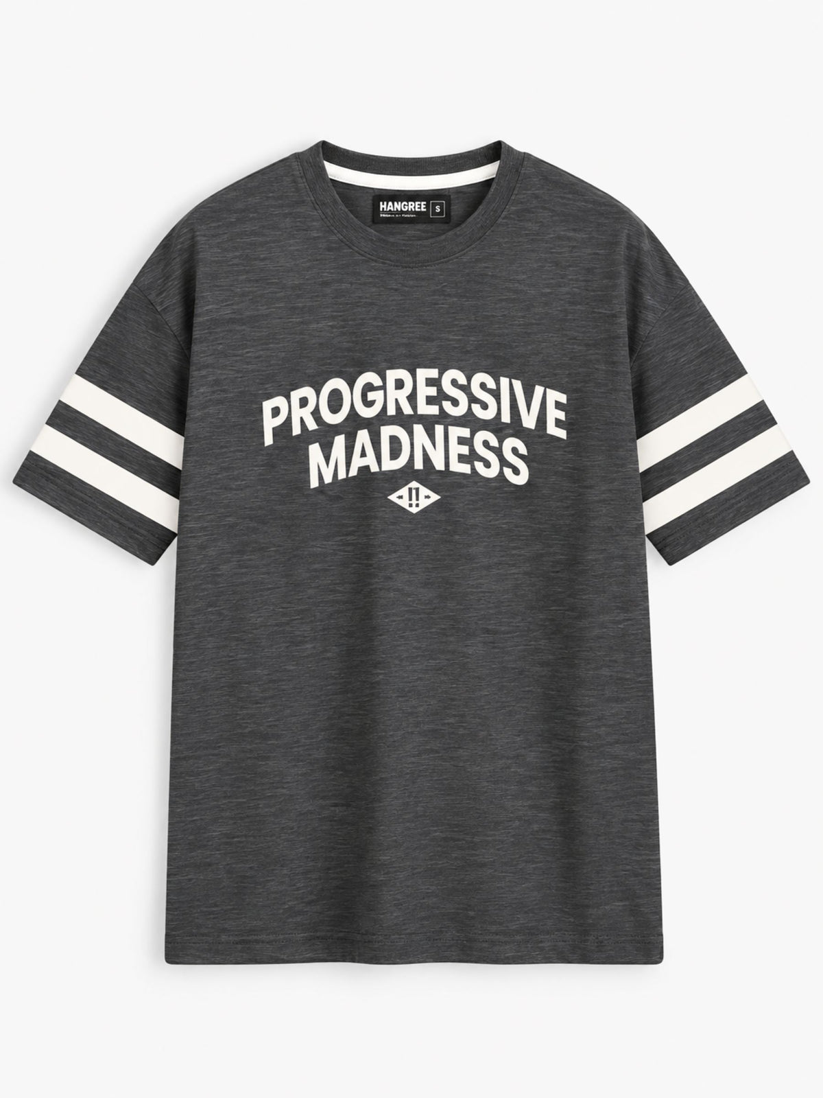 OVERSIZE DOWN SHOULDER TEE SHIRT - CHARCOAL