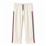 HG Women’s Relaxed Fit Terry Straight Trousers with Side Tape - Off White