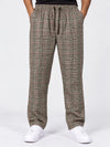 Men Casual Check Trouser - Brown
