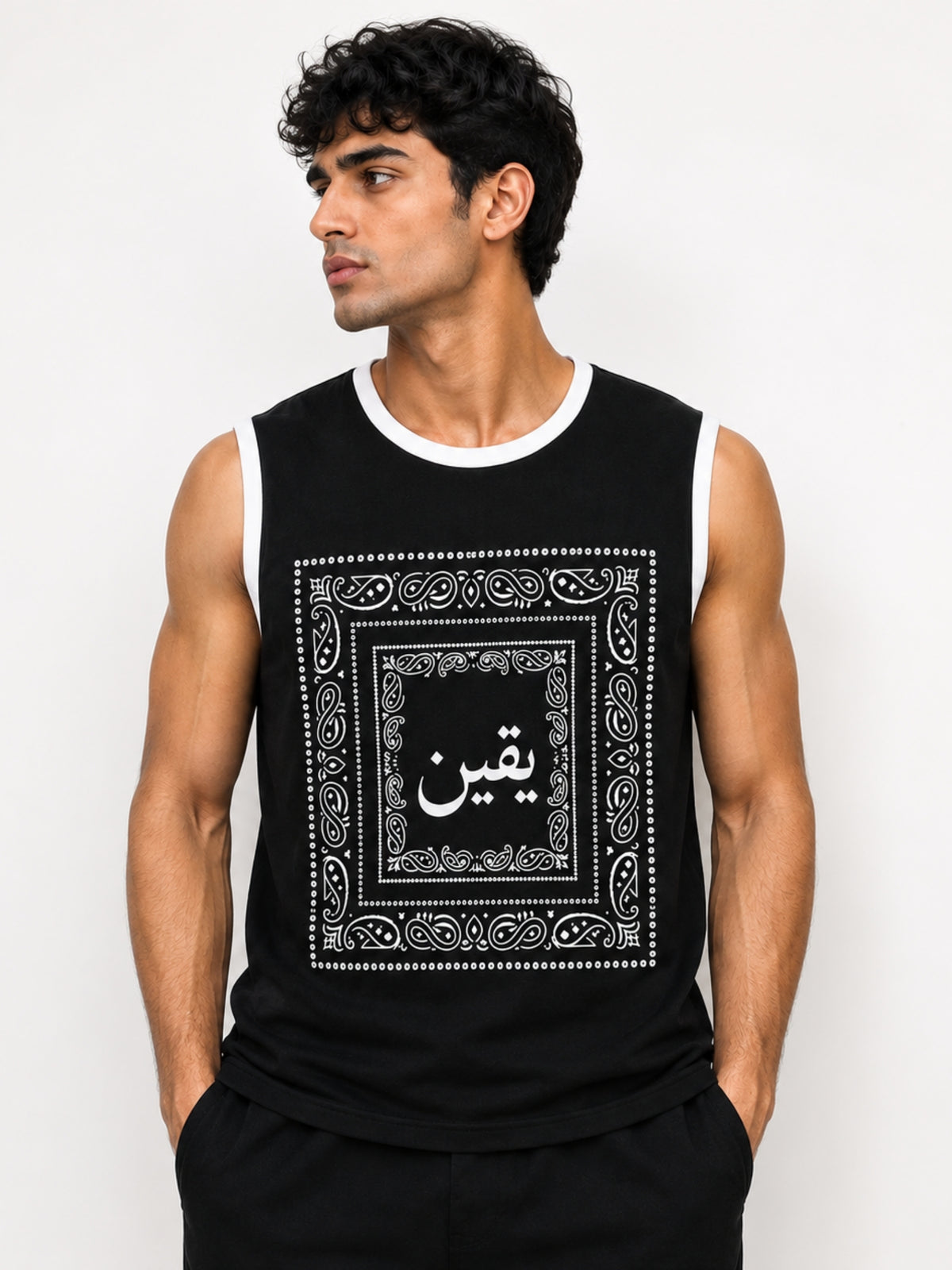 Men's Bandana Graphic Sleeveless Tank Top
