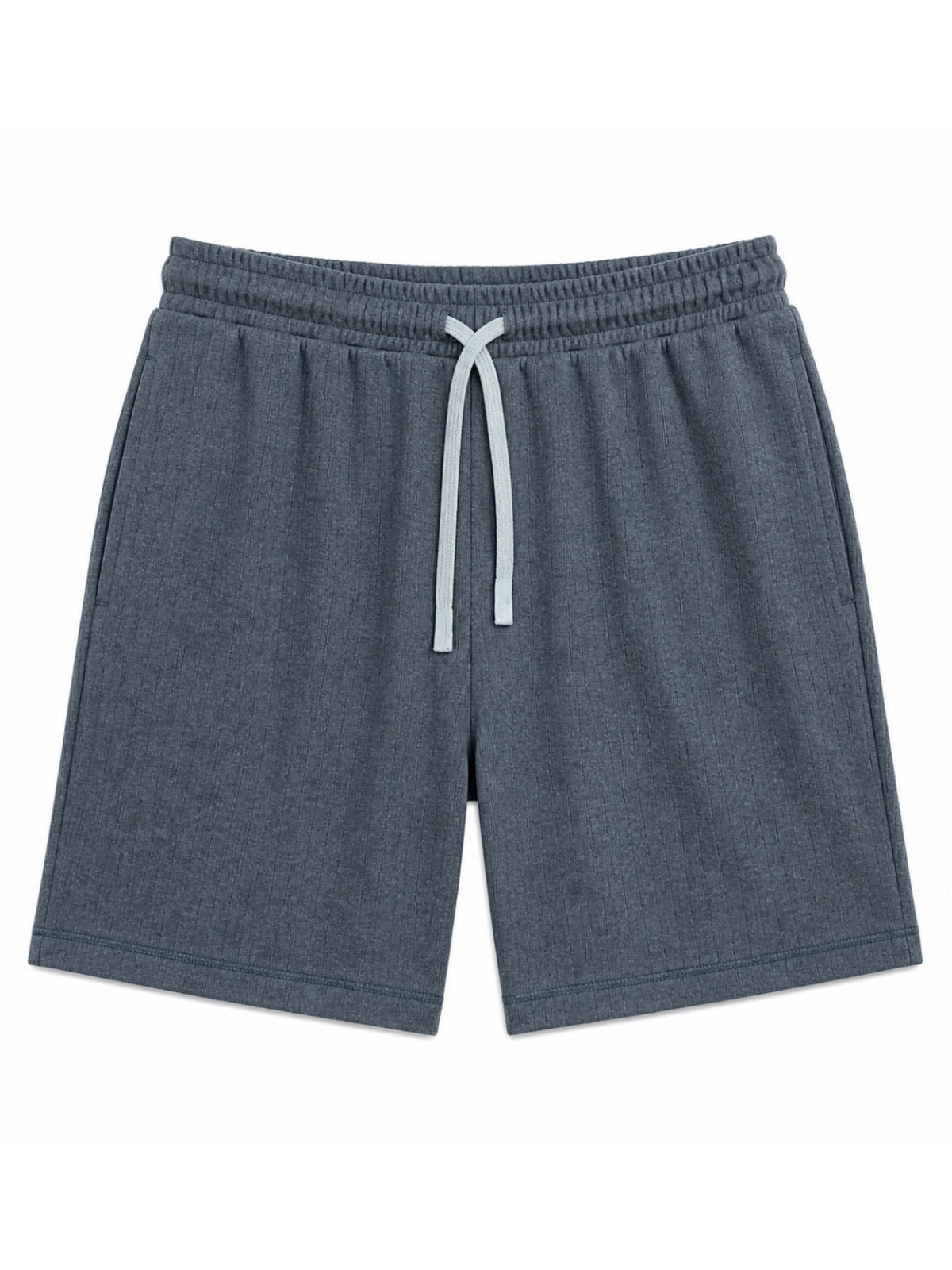 Men’s Classic Casual Two Quarter Shorts – Charcoal Blue