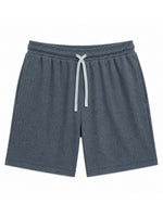 Men’s Classic Casual Two Quarter Shorts – Charcoal Blue