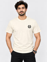 Men's Signature Emb. Round Neck Tee Shirt - Skin