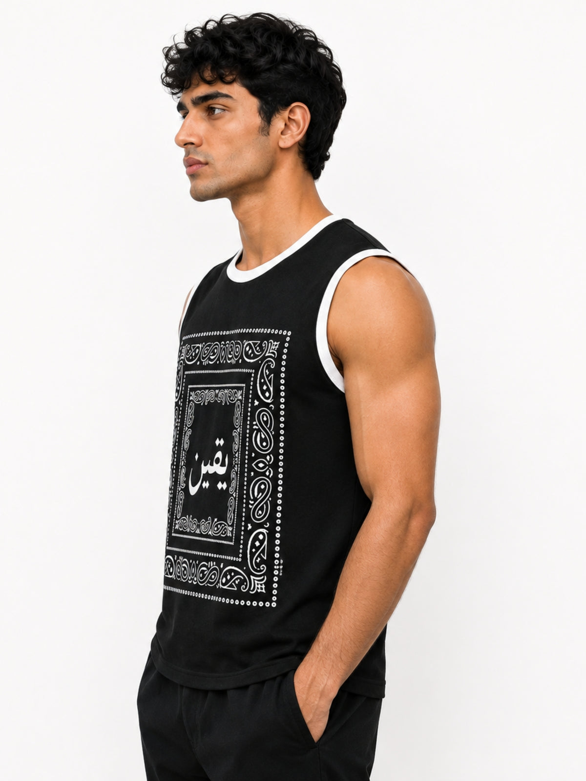 Men's Bandana Graphic Sleeveless Tank Top
