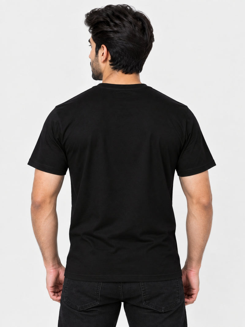 ROL Signature Printed Black Tee Shirt
