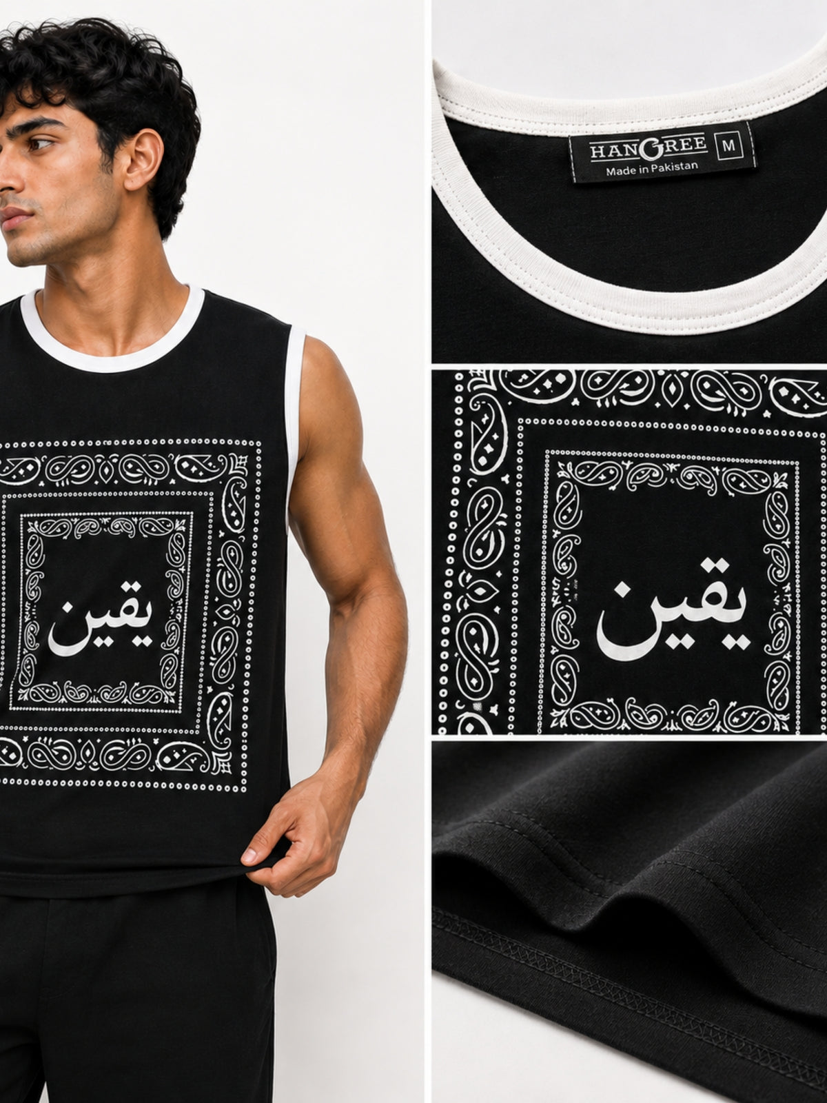Men's Bandana Graphic Sleeveless Tank Top