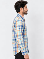 Men's Multicolor Checkered Full Sleeves Casual Shirt