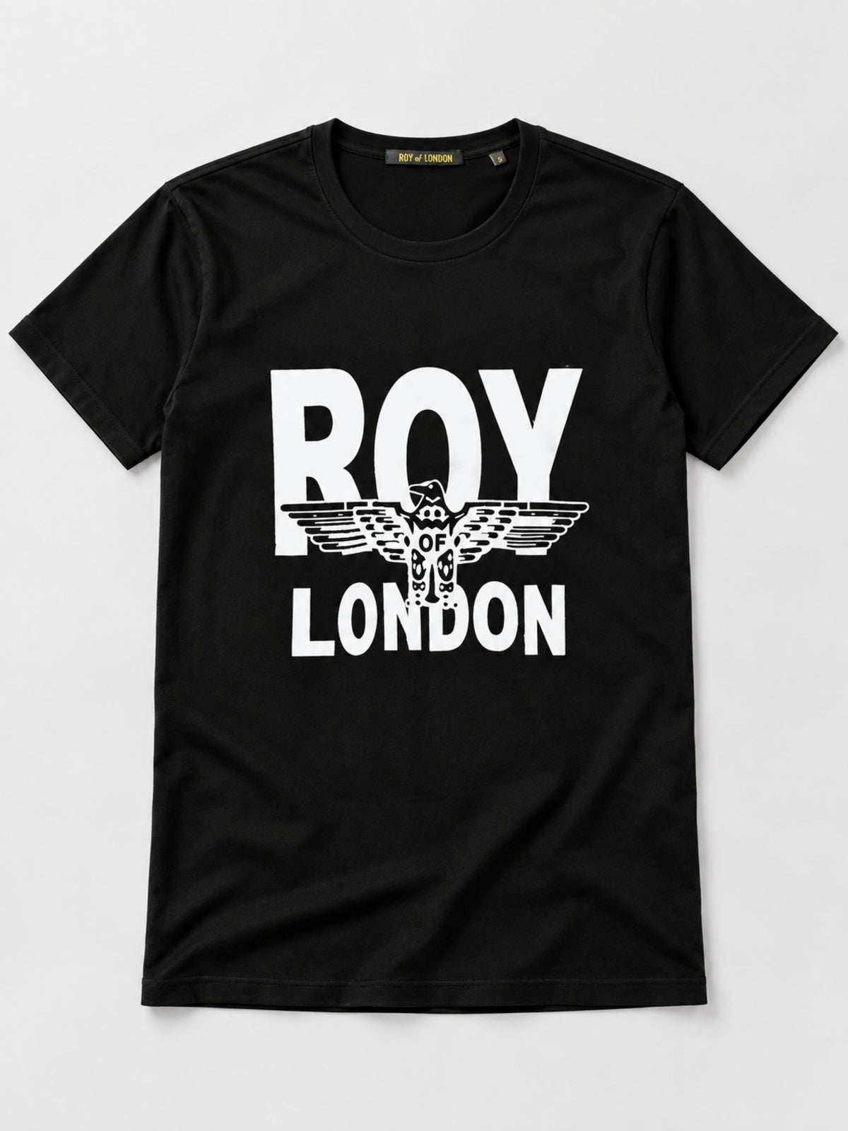 ROL Signature Printed Black Tee Shirt