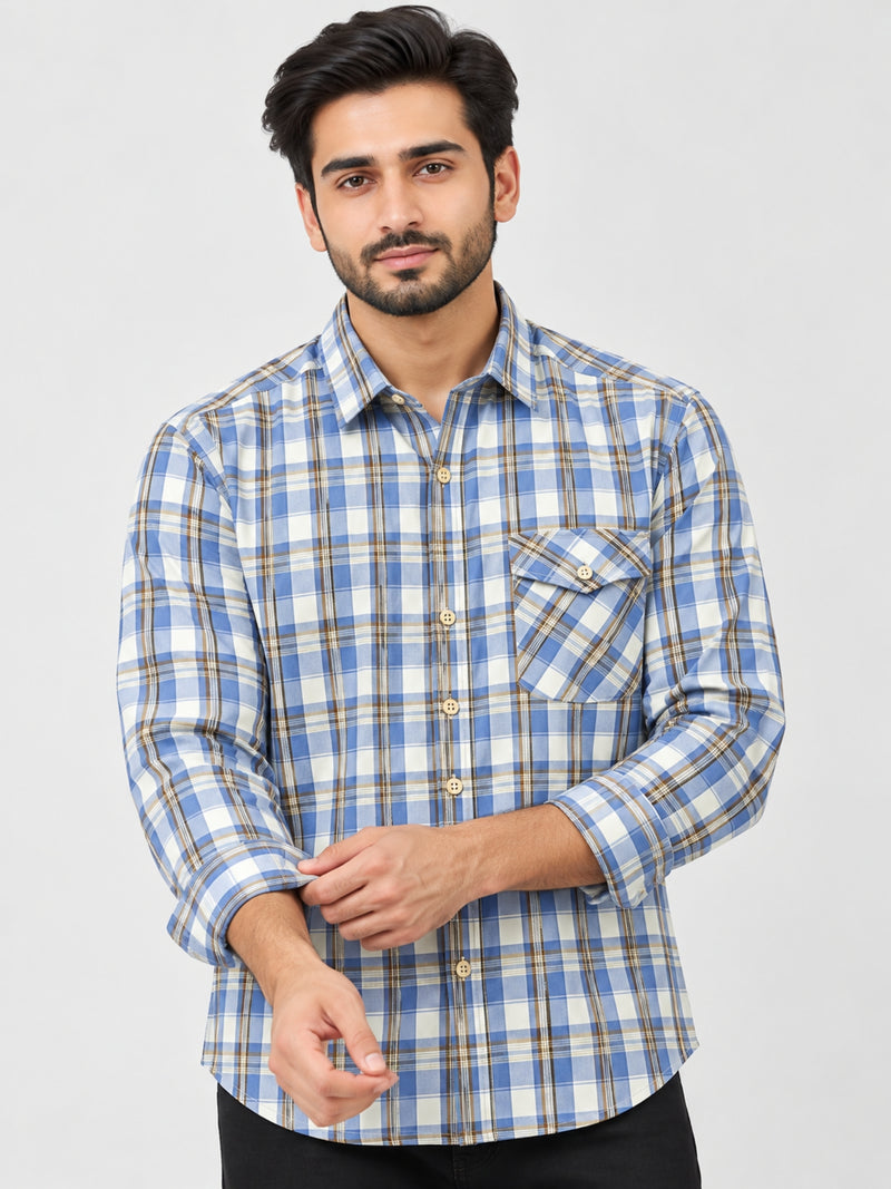 Men's Elegant Check Casual Shirt