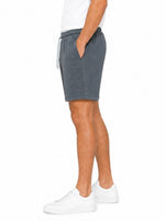 Men’s Classic Casual Two Quarter Shorts – Charcoal Blue