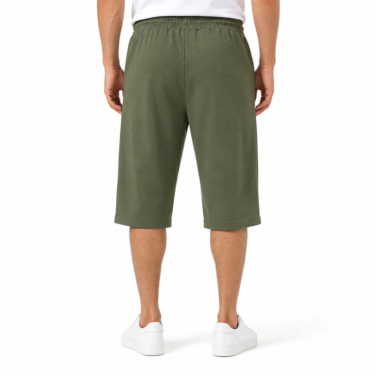 Men's Essential Cotton Jersey 3 Quarter Lounge Shorts