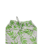 HG Boy's All Over Leaf Printed Two Quarter Shorts - Off White