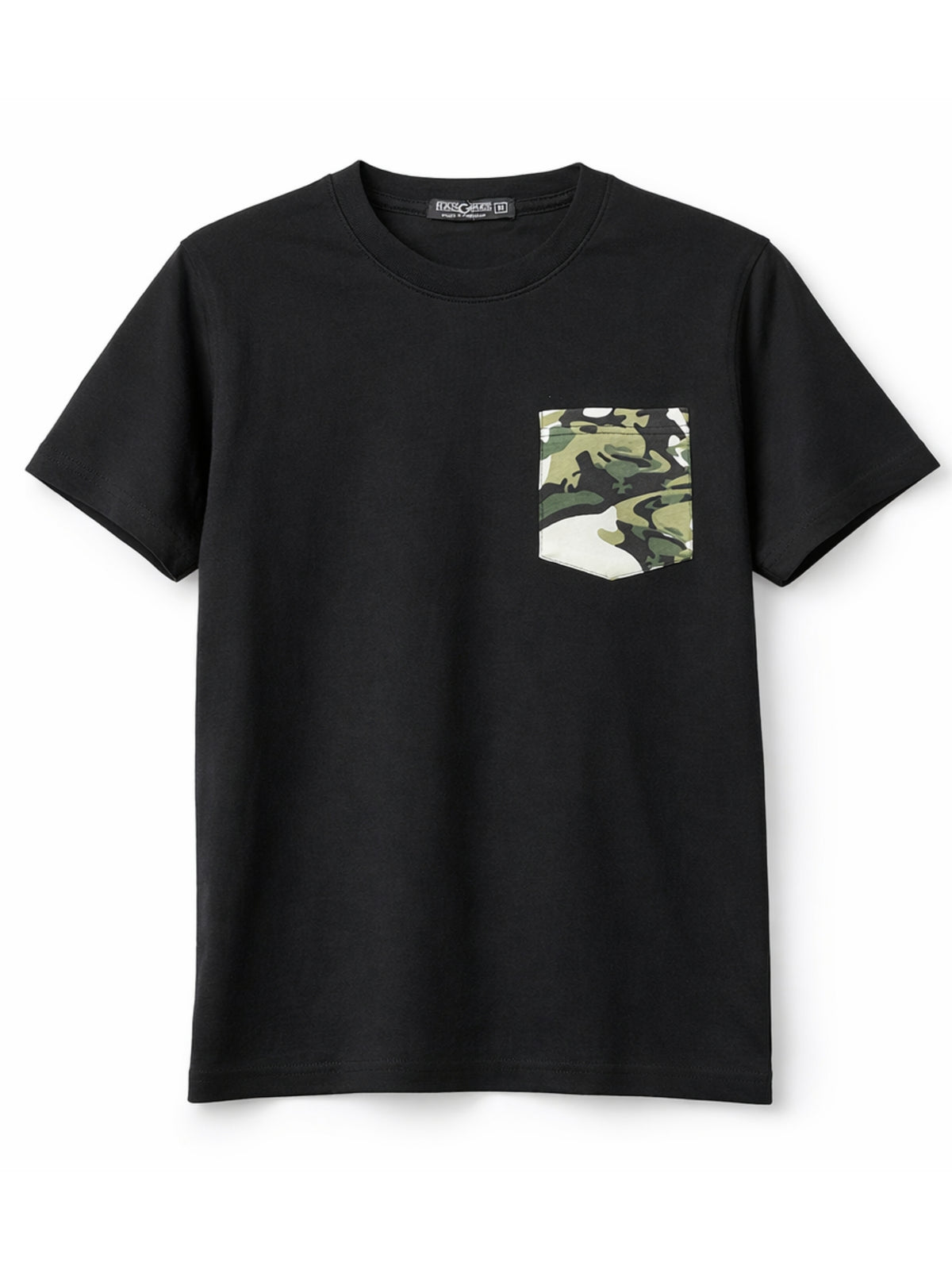 Men’s Premium Contrast Pocket T-Shirt – Black