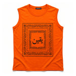 Men's Bandana Graphic Sleeveless Tank Top - Orange