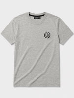 Men's Signature Emb. Round Neck Tee Shirt - Light Gray