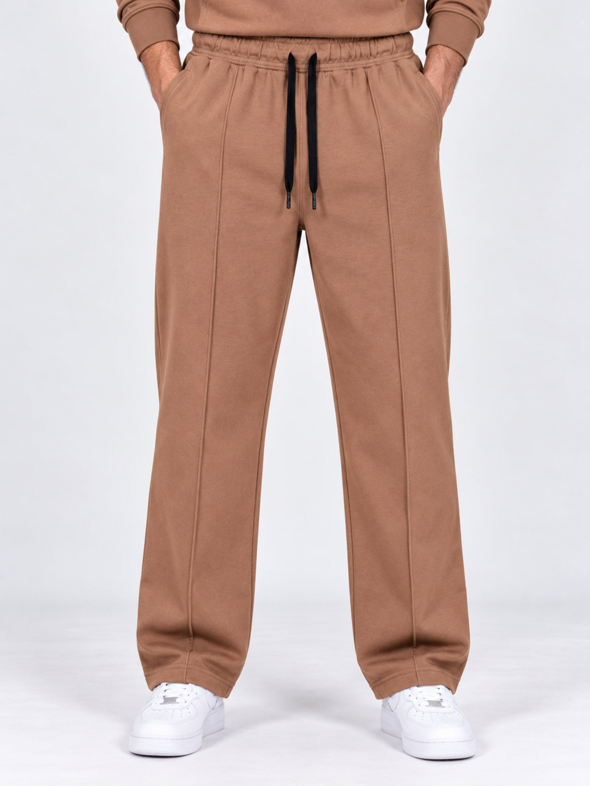 Men's Interlock Center Seam Open Bottom Trousers