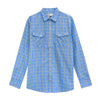 Men's Checkered Summers Casual Shirt - Sky Blue