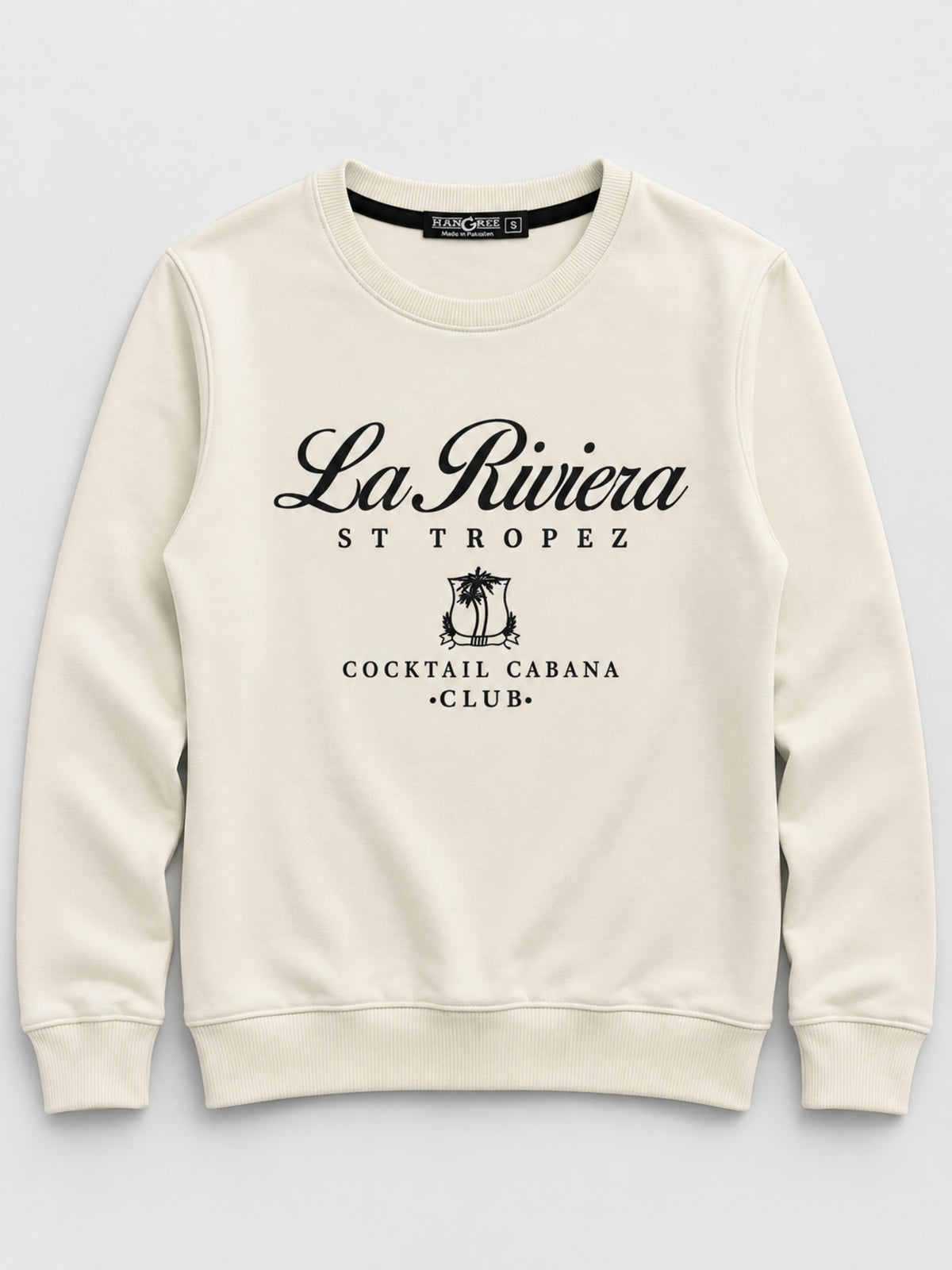 Women's "La Riviera" Printed Interlock Sweatshirt