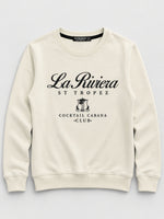 Women's "La Riviera" Printed Interlock Sweatshirt