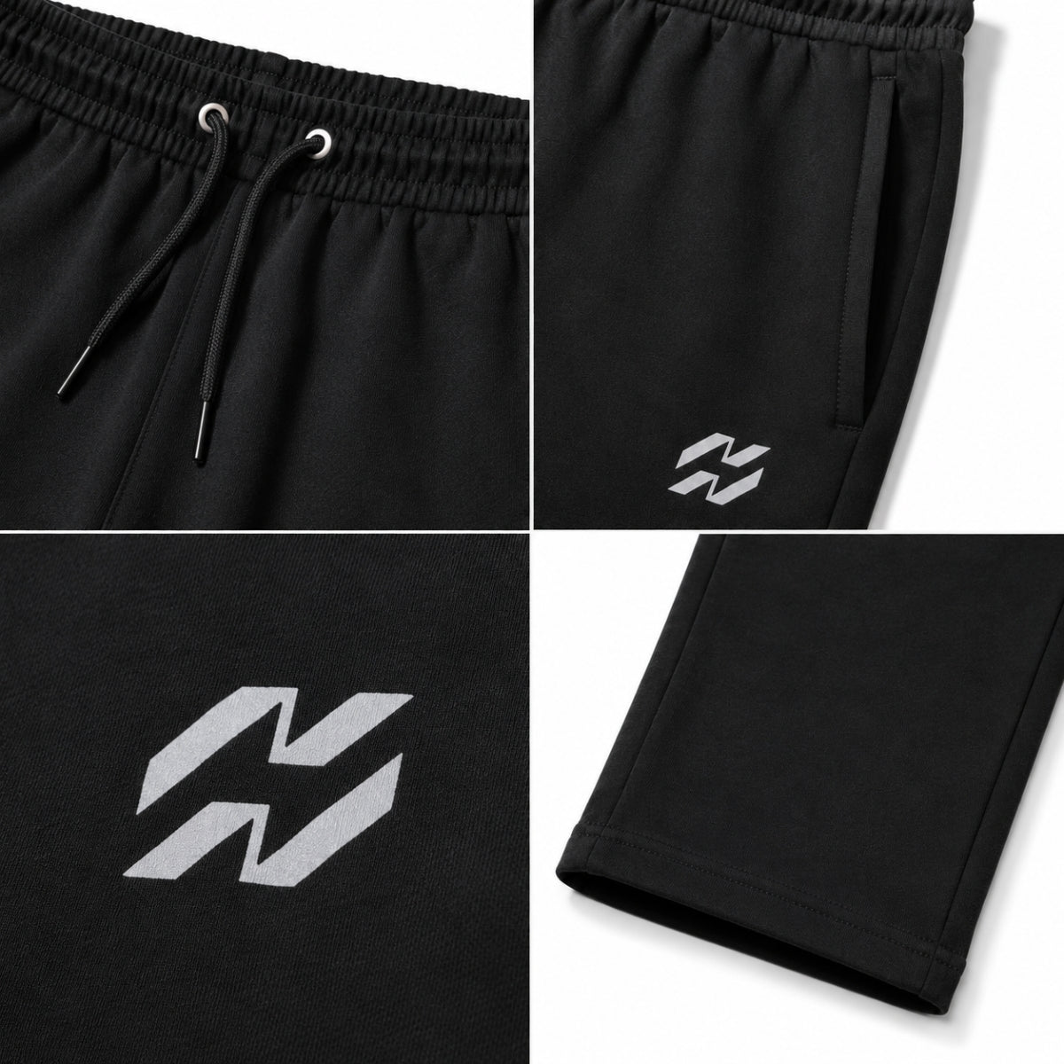 Men’s Everyday Comfort Terry Summer Trousers – Black