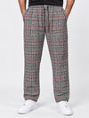 Men Casual Check Trouser - Multi Lining
