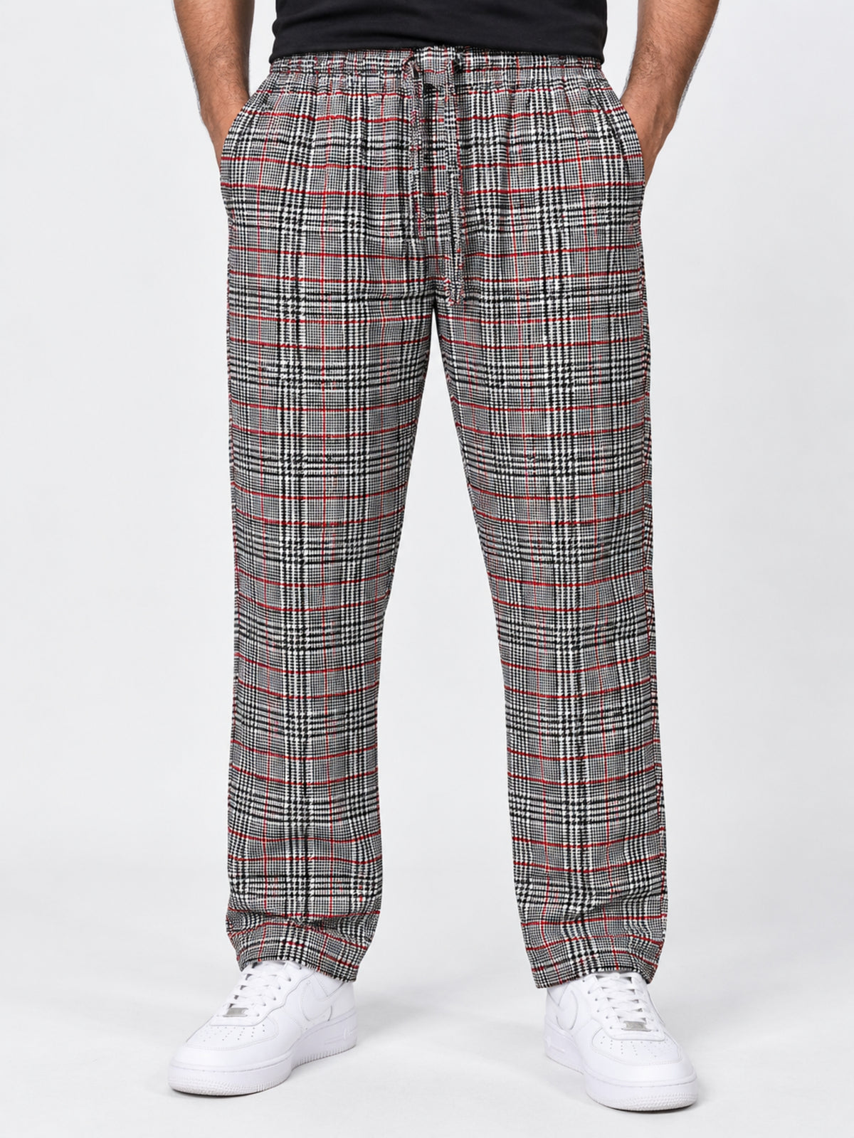 Men Casual Check Trouser - Multi Lining