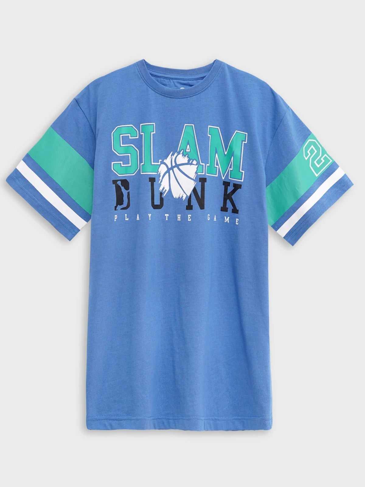 Branded Blue Printed Tee Shirt