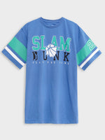 Branded Blue Printed Tee Shirt