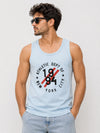 HG "NEW YORK CITY" Printed ActiveFit Sleeveless Vest - Sky