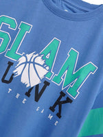 Branded Blue Printed Tee Shirt
