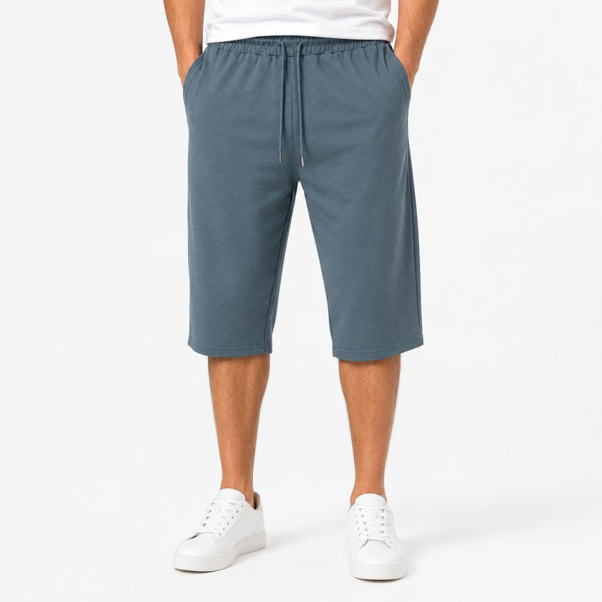 Men's Essential Cotton Jersey 3 Quarter Lounge Shorts