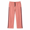 HG Women’s Relaxed Fit Terry Straight Trousers with Side Tape - Peach