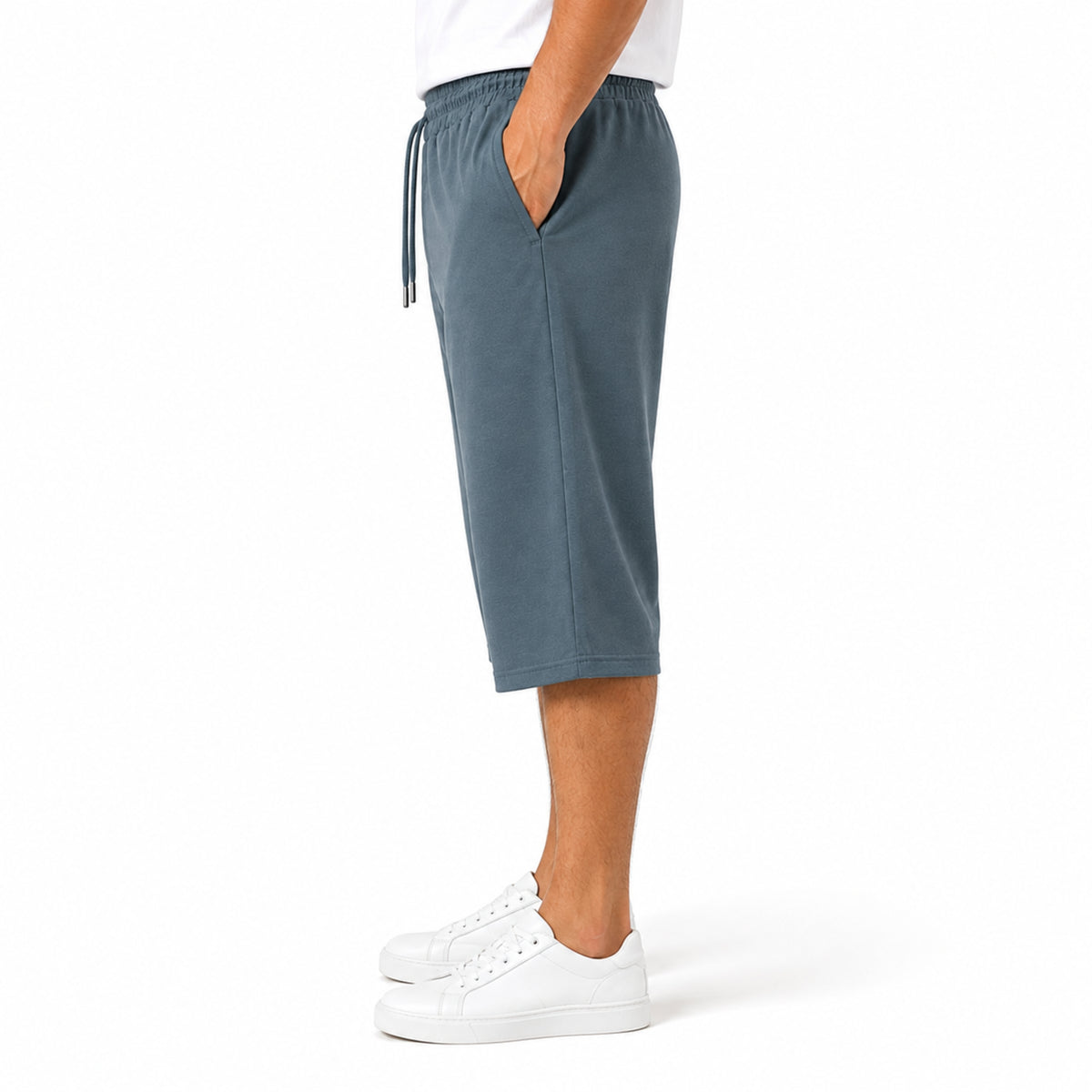 Men's Essential Cotton Jersey 3 Quarter Lounge Shorts