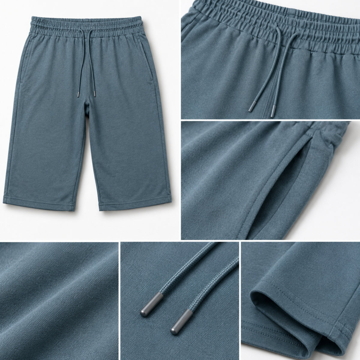 Men's Essential Cotton Jersey 3 Quarter Lounge Shorts