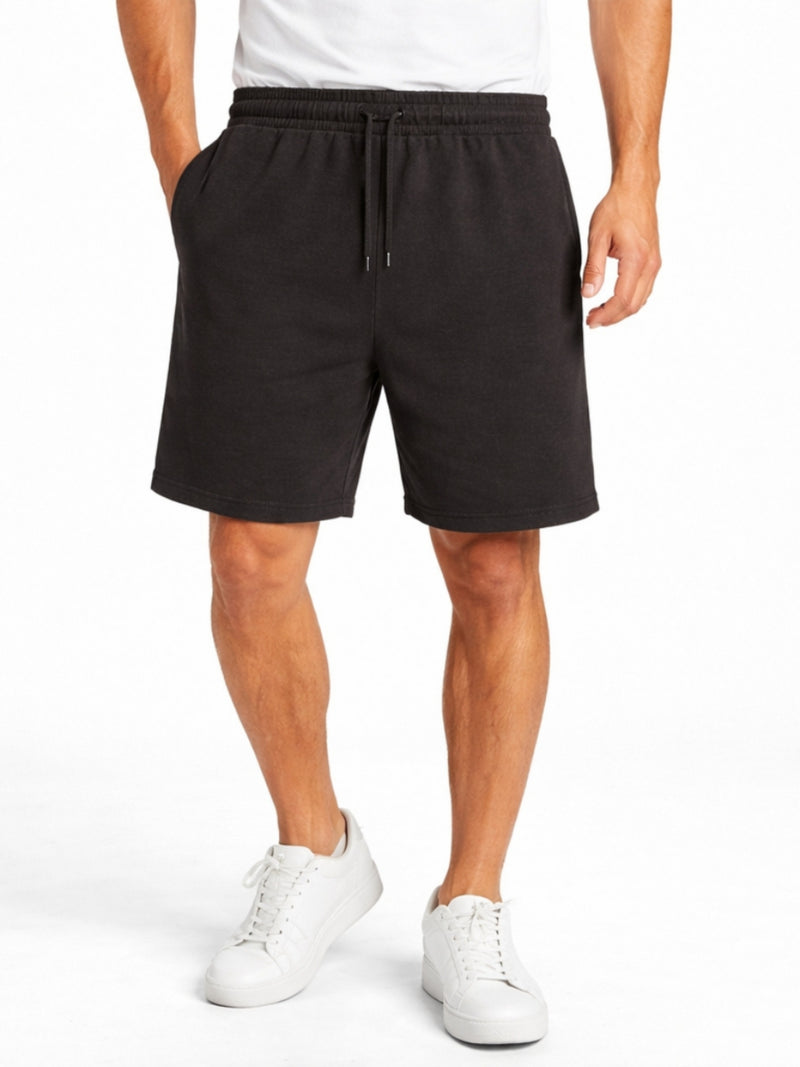 Men’s Classic Casual Two Quarter Shorts – Brown Black