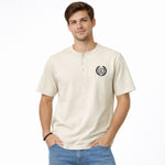 Men's Signature Emb. Henley Tee Shirt - Skin