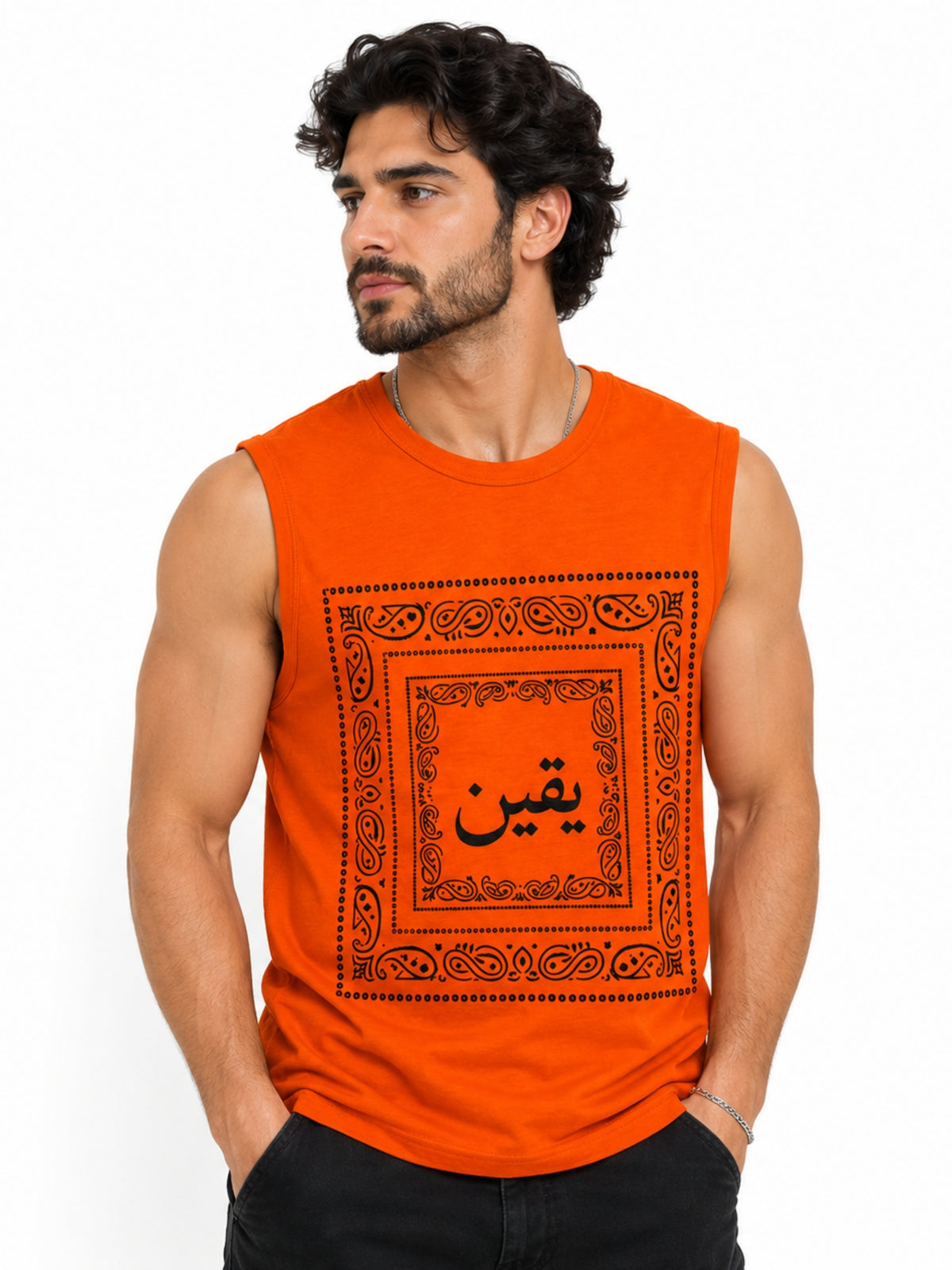 Men's Bandana Graphic Sleeveless Tank Top