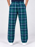 Men Casual Check Trouser - Green