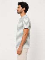 Men Henley Tee Shirt - Striper