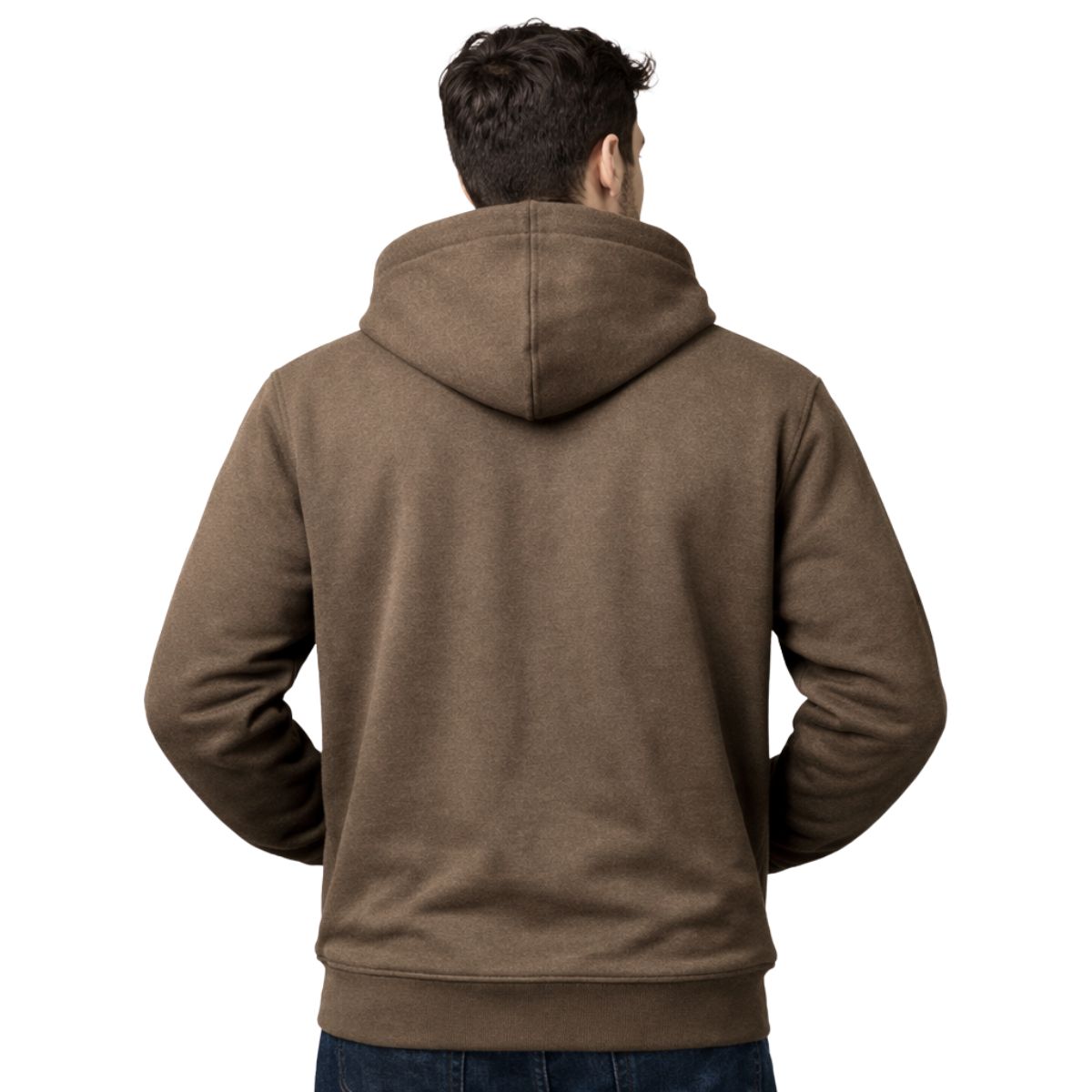 HG Classic Fleece Zip-Up Hoodie - Brown