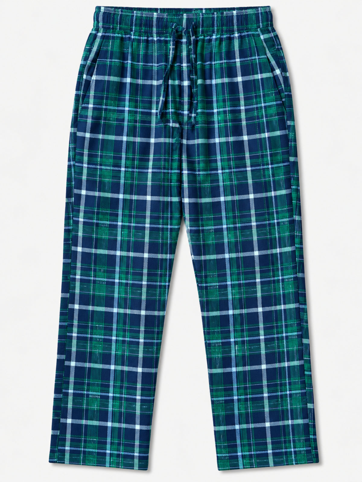 Men Casual Check Trouser - Green
