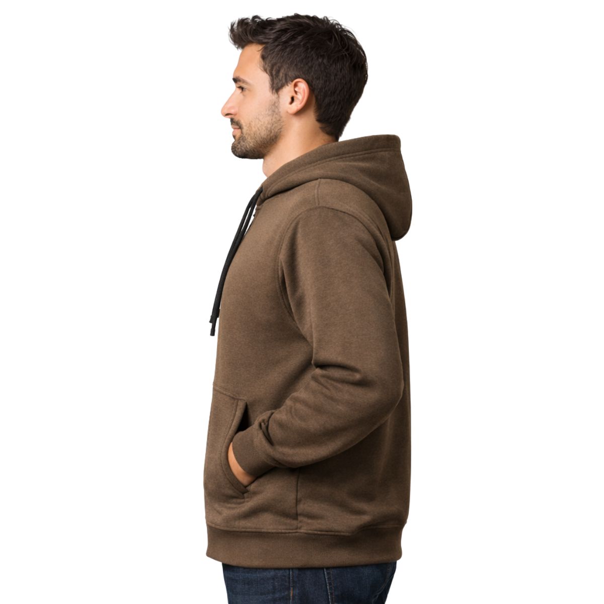 HG Classic Fleece Zip-Up Hoodie - Brown
