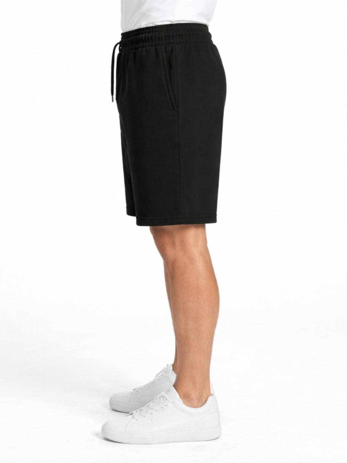 Men’s Classic Casual Two Quarter Shorts – Black