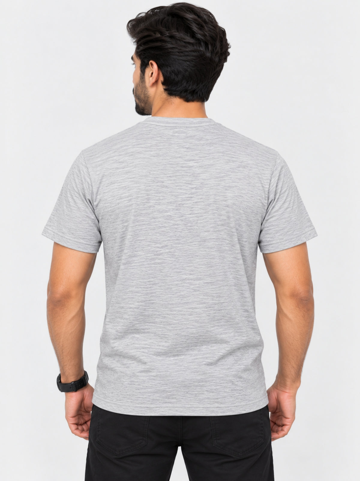 HG SIGNATURE EMB HENLEY TEE - HYDER GRAY