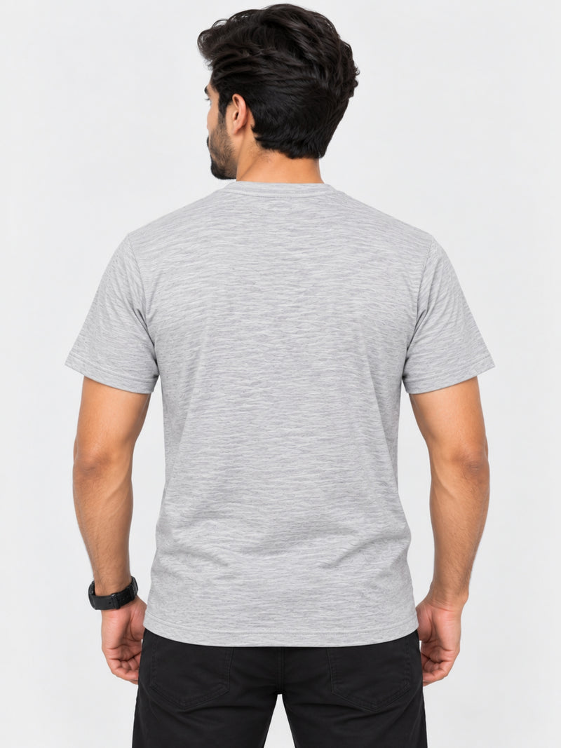 HG SIGNATURE EMB HENLEY TEE - HYDER GRAY