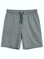 Men's Geometrical Pattern Zipper Pocket Two Quarter Shorts - Gunsmoke