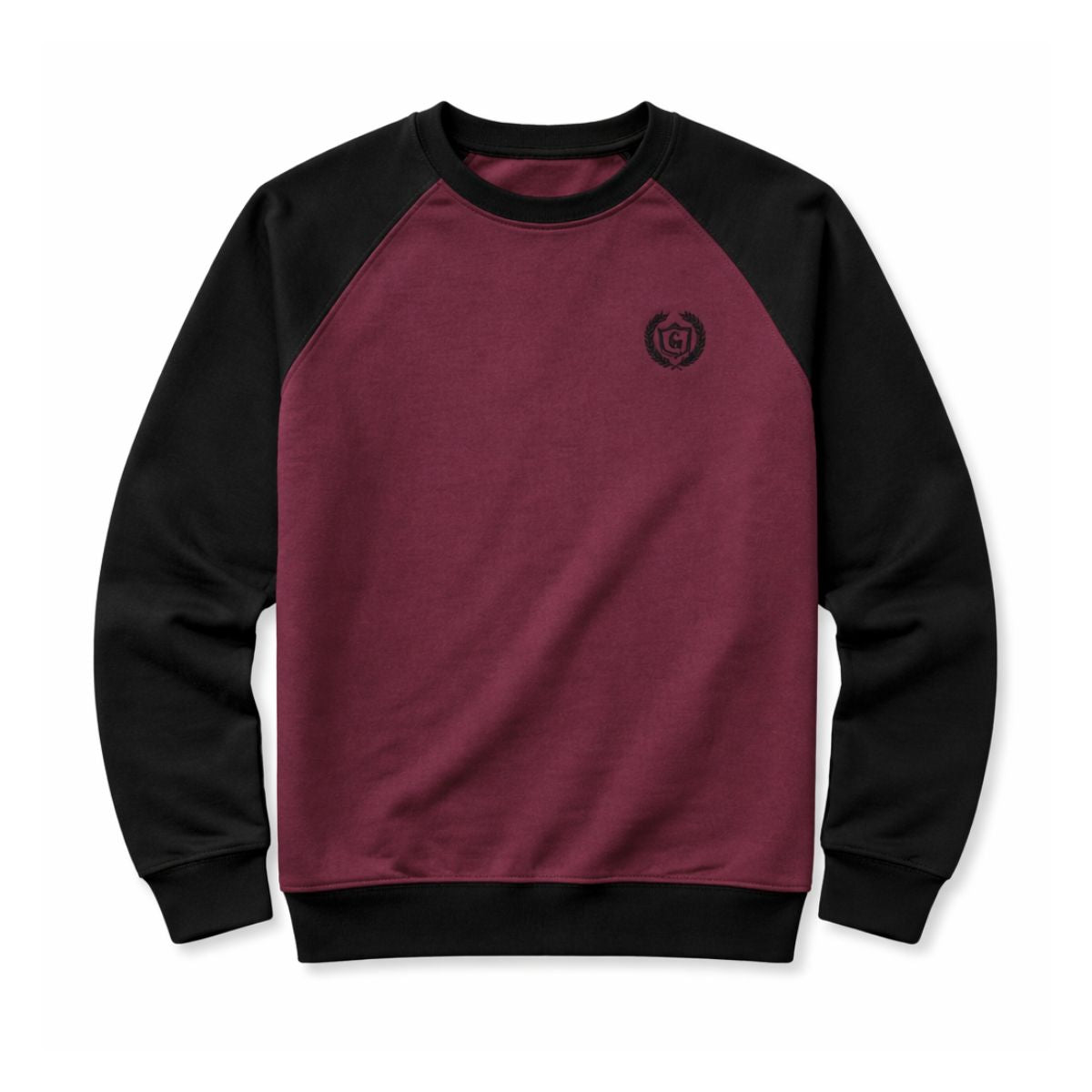 HG Signature Raglan Fleece Sweat Shirt - Maroon